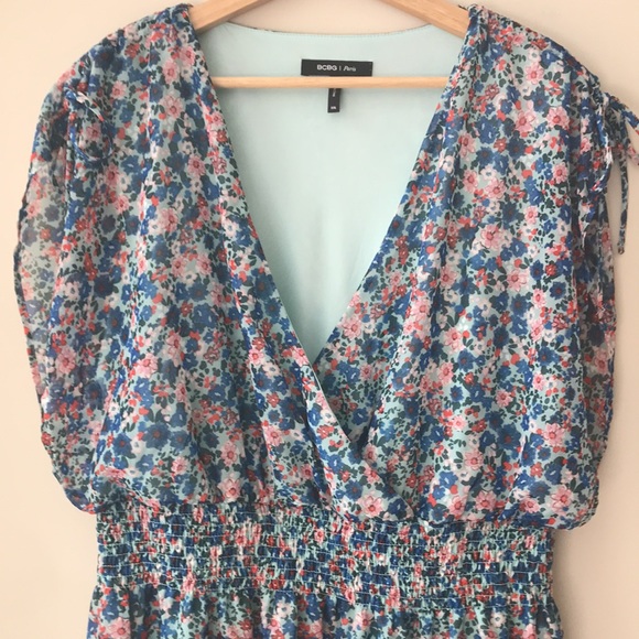 BCBG Paris Flower Ruffle Dress Size XXL - Picture 4 of 14